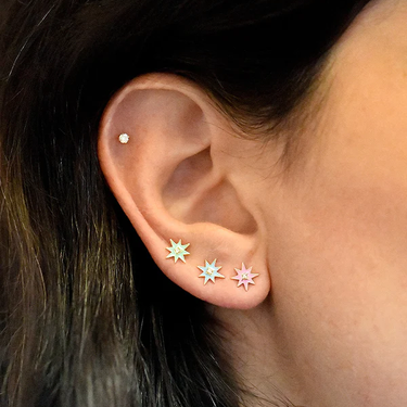 Jac+Jo Icon Enamel Starburst Studs | Magpie Jewellery