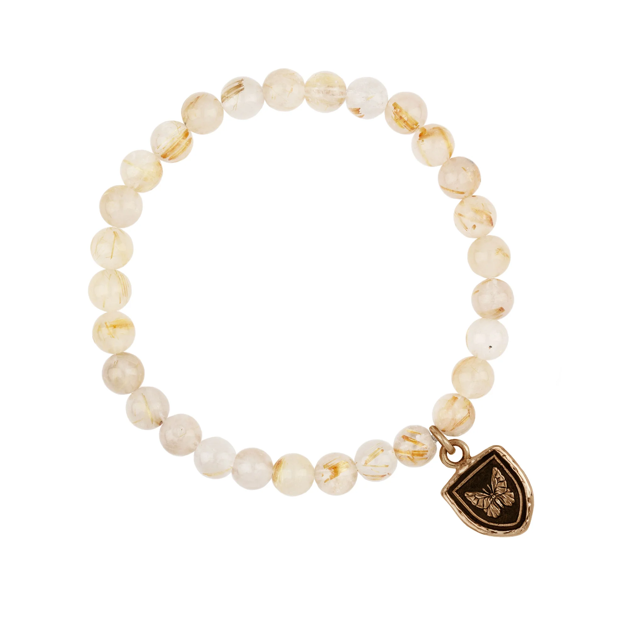 Ever Changing Appreciation White Jade Stone Stretch Bracelet | Magpie Jewellery