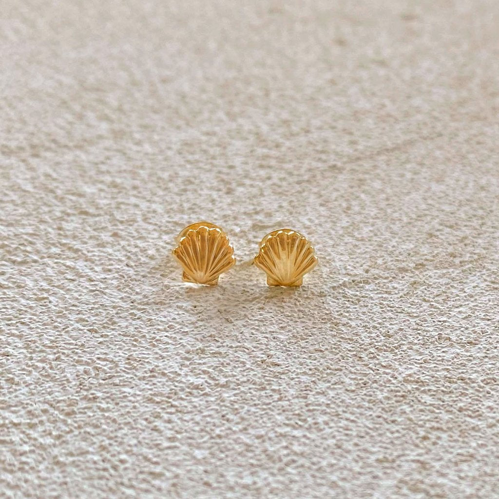 Coquille Studs | Gold - Magpie Jewellery