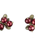 Cranberry Stud Earrings - Magpie Jewellery
