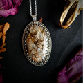 Gemstone Necklace with Locally Mined Fishscale Peristerite - Magpie Jewellery