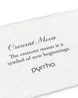 Crescent Moon Symbol Thread Through Earring | Magpie Jewellery