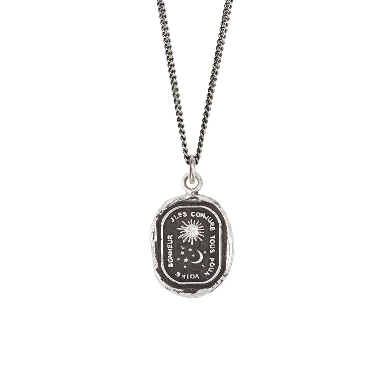 Everything For You Diamond Set Talisman Silver | Magpie Jewellery