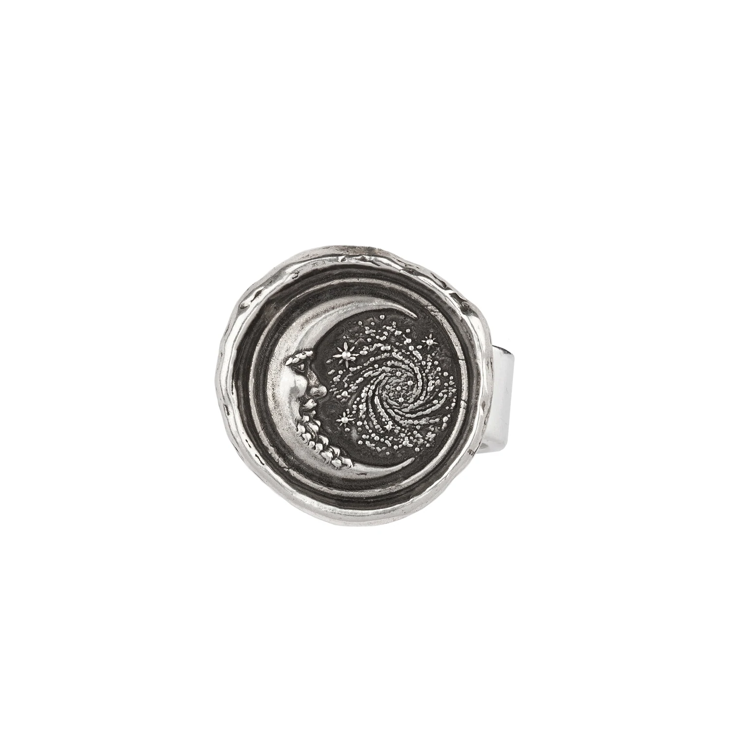 Sterling Silver Trust the Universe Talisman Ring | Magpie Jewellery