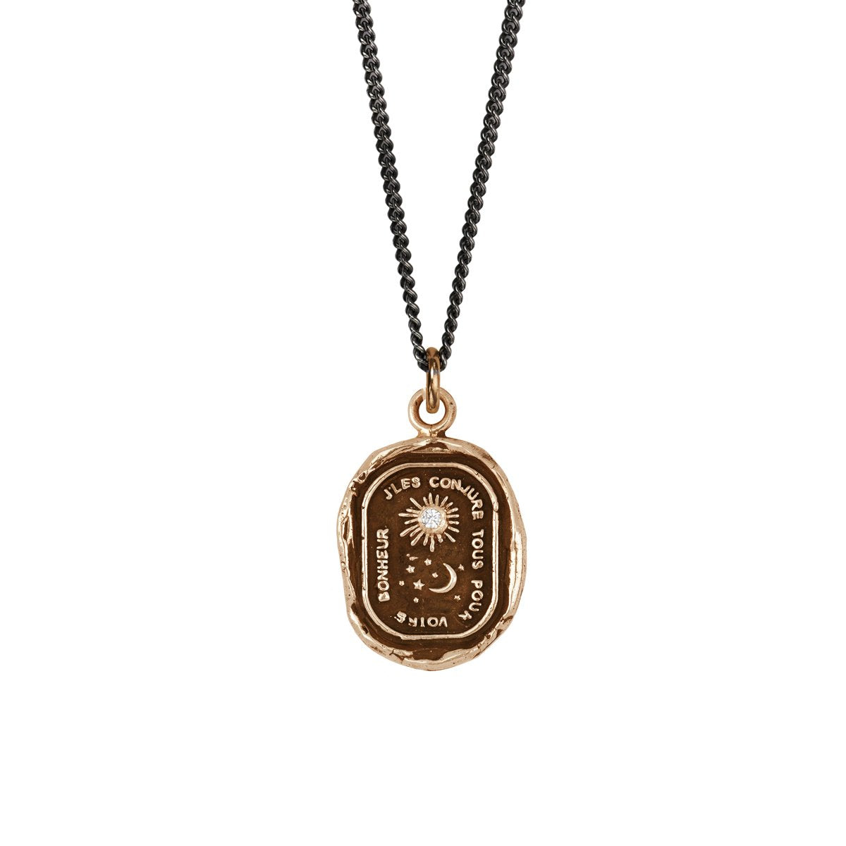 Everything For You Diamond Set Talisman Bronze | Magpie Jewellery