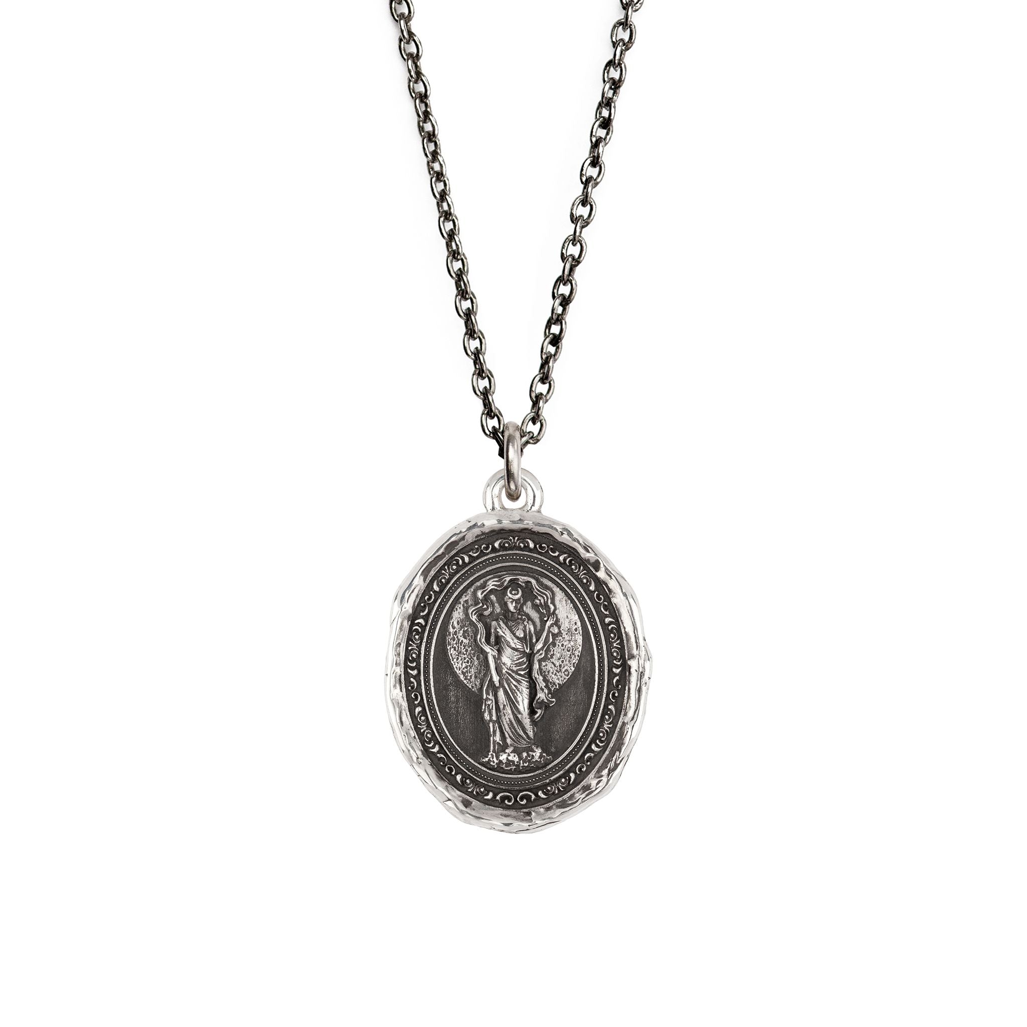 Selene Goddess Silver Talisman | Magpie Jewellery