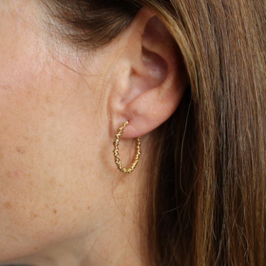 Yellow Gold The Hoop Earring | Magpie Jewellery