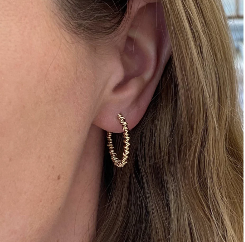 Yellow Gold The Hoop Earring | Magpie Jewellery