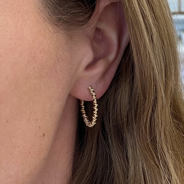 Yellow Gold The Hoop Earring | Magpie Jewellery