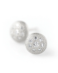 Diamond Stardust Button Stud Earrings - Magpie Jewellery