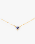 Tanzanite Birthstone Necklace | Magpie Jewellery