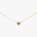 Tanzanite Birthstone Necklace | Magpie Jewellery