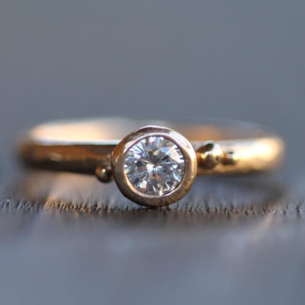 Diamond Coastal Droplet Engagement Ring | Magpie Jewellery