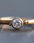 Diamond Coastal Droplet Engagement Ring | Magpie Jewellery