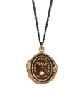 Winged Heart Diamond Set Talisman Bronze | Magpie Jewellery