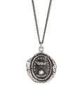 Winged Heart Diamond Set Talisman Silver | Magpie Jewellery