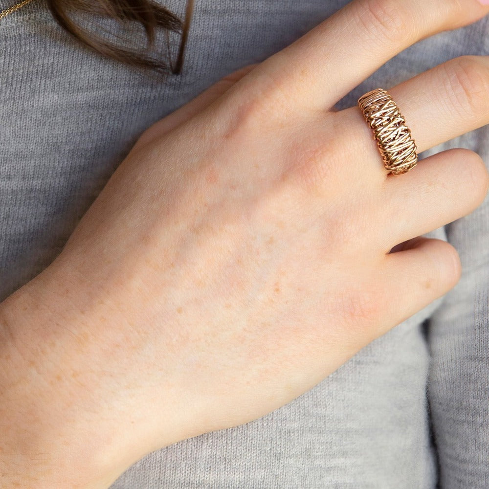The Everyday Ring | Magpie Jewellery | Rose Gold | On Model 