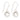 Silver Baby Luck Earrings - Magpie Jewellery