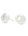 Silver Pebble Luck Stud Earrings - Magpie Jewellery
