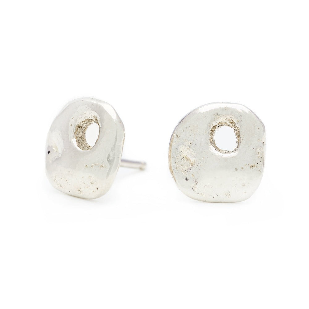 Honeycomb Stud Earrings - Magpie Jewellery