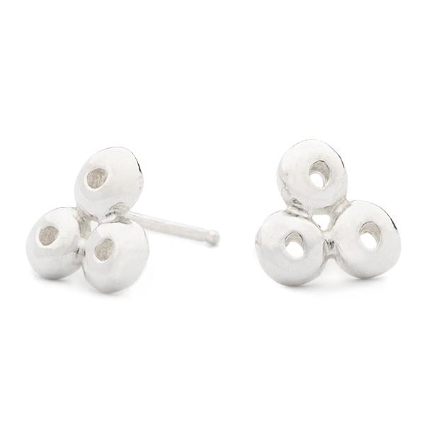 Tri Dot Stud Earrings - Magpie Jewellery