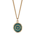 14k Gold Honeybee Signature Talisman - Mediterranean Blue - Magpie Jewellery