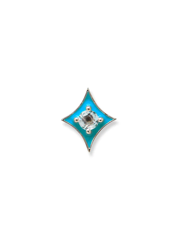 Jac+Jo Gothic Diamond Enamel Studs | Magpie Jewellery