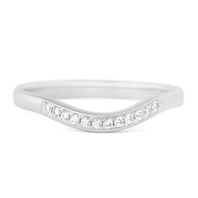 Diamond Wave Cup Jacket Band - Magpie Jewellery