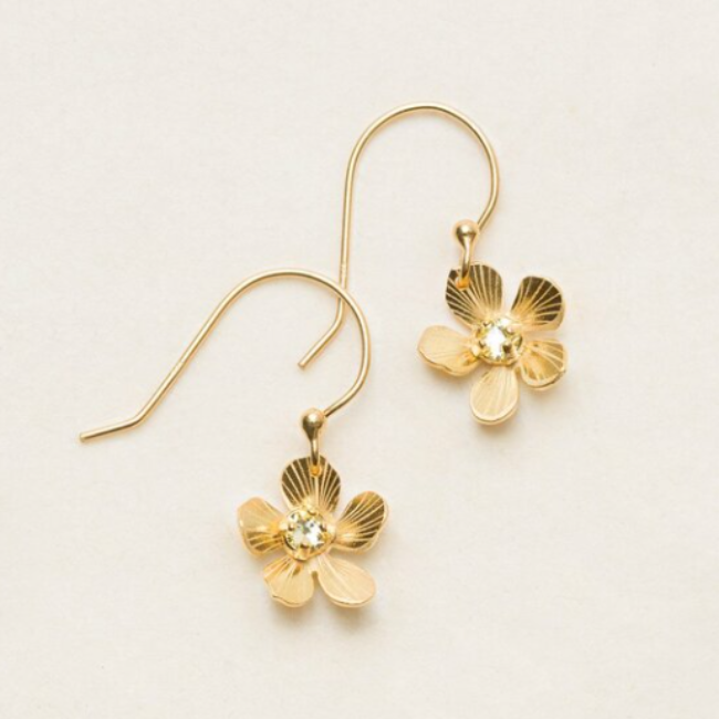 Petite Plumeria Drop Earrings - Magpie Jewellery