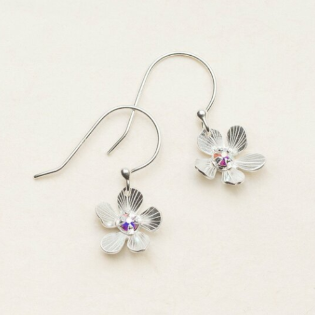 Petite Plumeria Drop Earrings - Magpie Jewellery