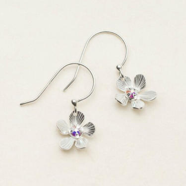 Petite Plumeria Drop Earrings - Magpie Jewellery