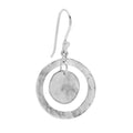 Open Hammered Double Disc Earrings - Magpie Jewellery