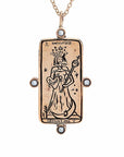 The Empress Tarot Card Necklace - Magpie Jewellery