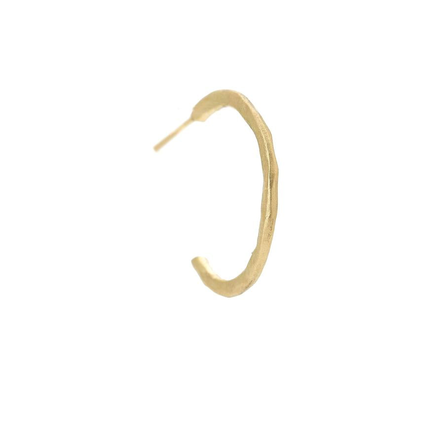Small Hammered Open Hoop Earrings | Magpie Jewellery