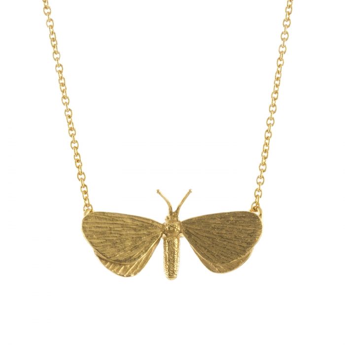 Drab Looper Moth Necklace | Magpie Jewellery