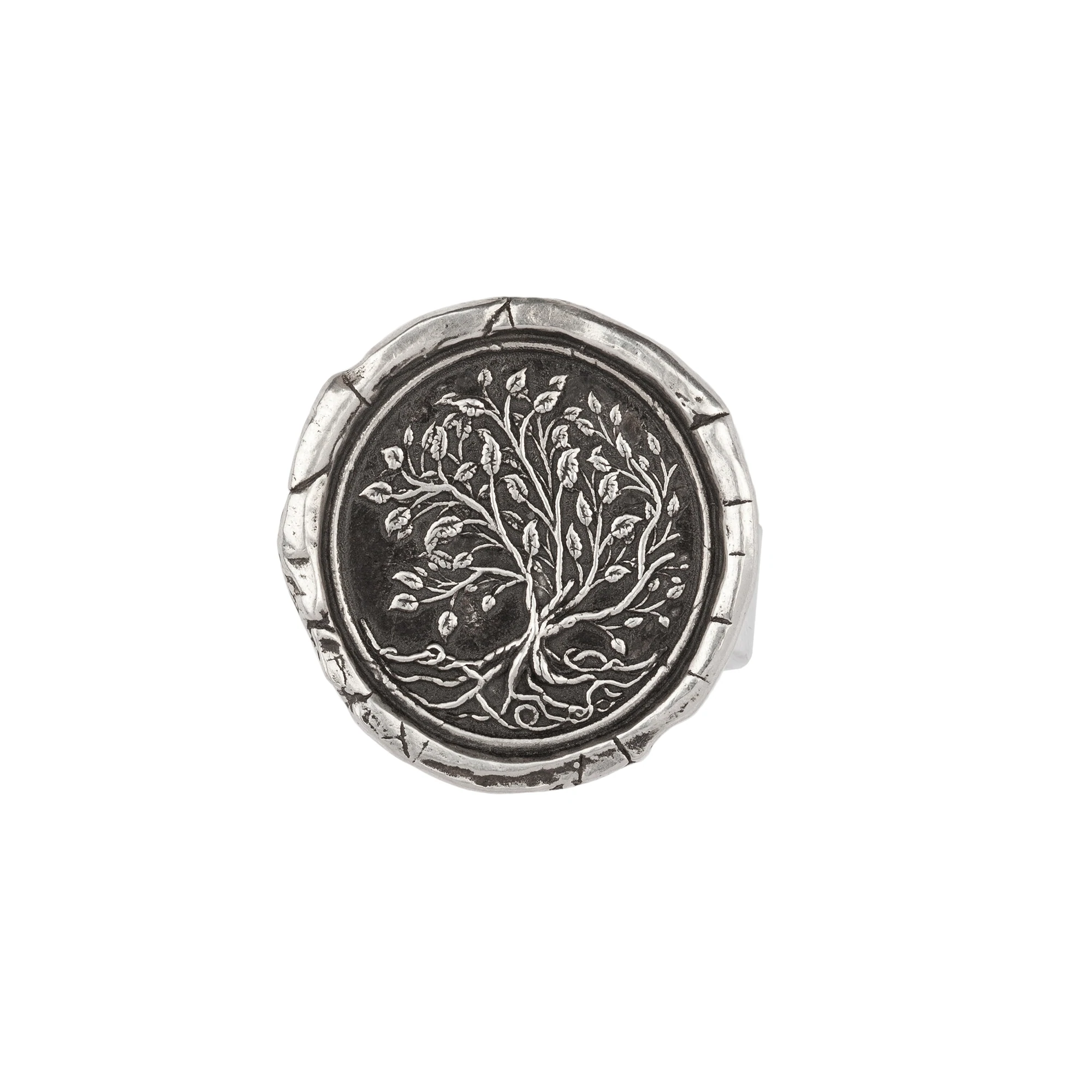 Sterling Silver Tree of Life Talisman Ring | Magpie Jewellery