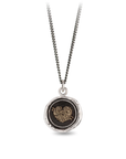 You Live In My Heart 14k Gold On Silver Talisman | Magpie Jewellery