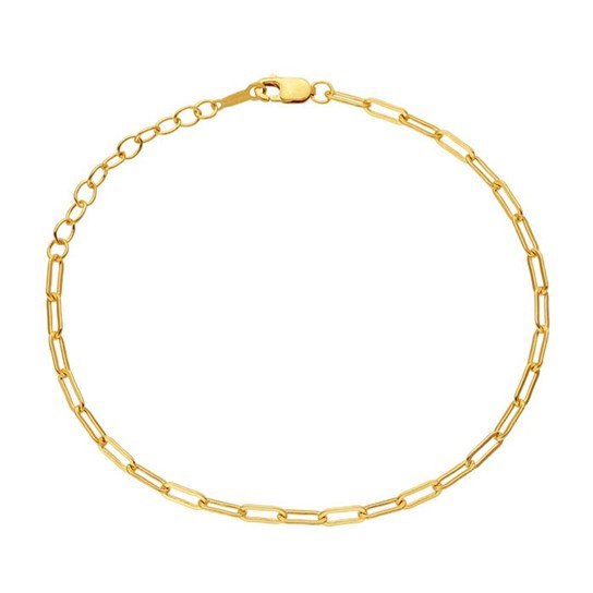 Flat Elongated Cable Bracelet | Magpie Jewellery