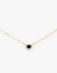Black Diamond  Birthstone Necklace | Magpie Jewellery