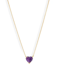 Amethyst Sweetheart Gem Pendant Necklace | Magpie Jewellery