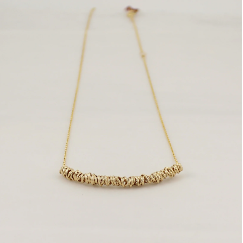 Yellow Gold Twist Necklace - Medium | Magpie Jewellery