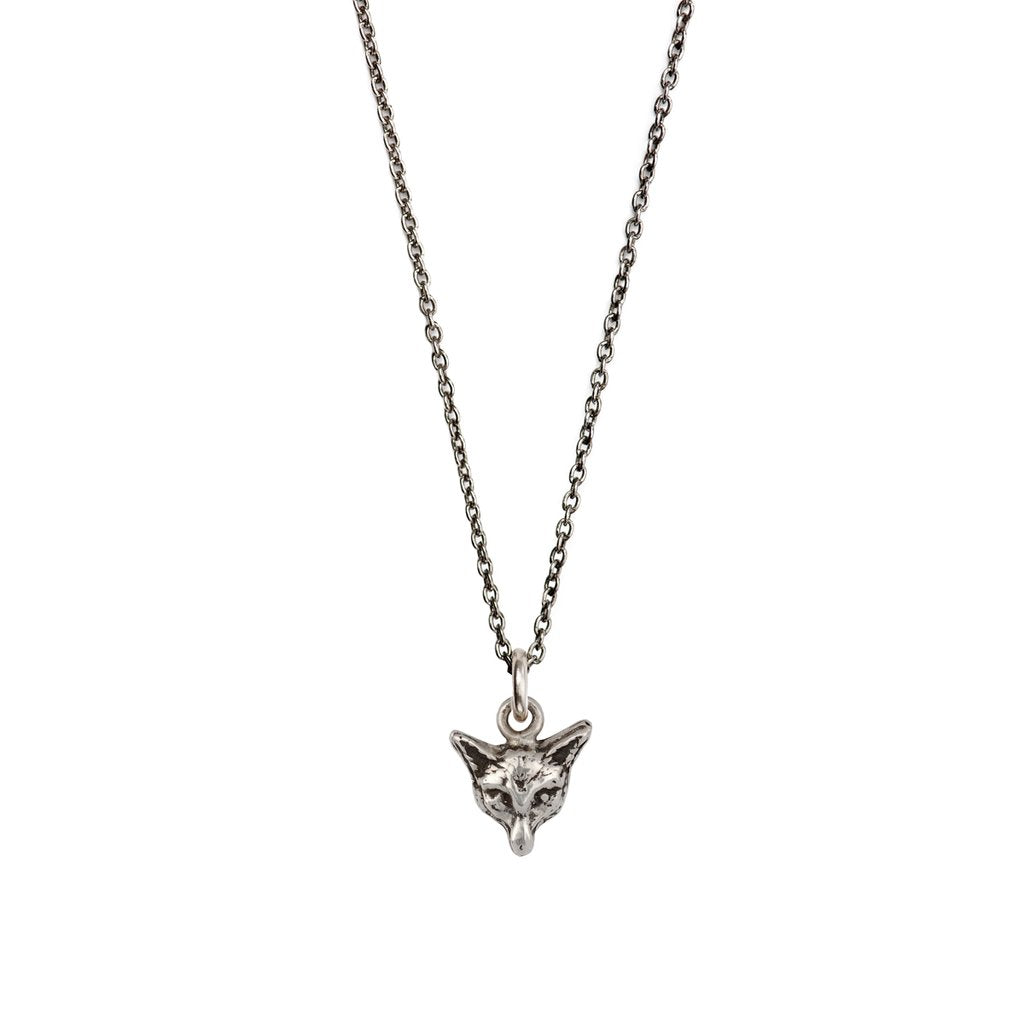 Fox Charm Necklace Silver | Magpie Jewellery