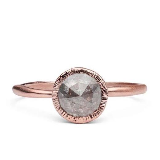 Eclipse Solitaire Diamond & Gold Engagement Ring | Magpie Jewellery