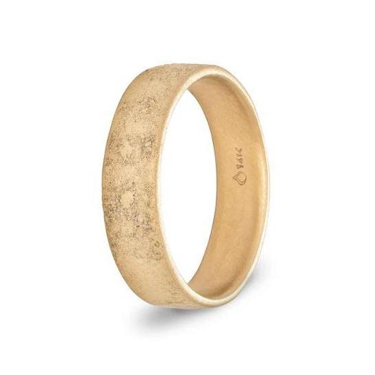 Gold Wedding Band - Large Width