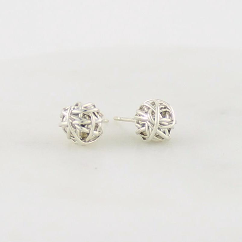 Little Twist Stud | Magpie Jewellery | Silver | Twist Detail Shot