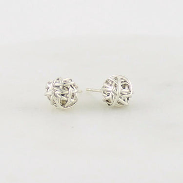 Little Twist Stud | Magpie Jewellery | Silver | Twist Detail Shot