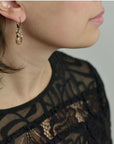 Mini Scarlet Earring in Blush Silver | Magpie Jewellery