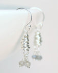 Silver Micro-Twist and Gemstone Earring | Magpie Jewellery | Labradorite