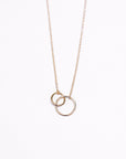Polished Linked Circle Necklace - Magpie Jewellery