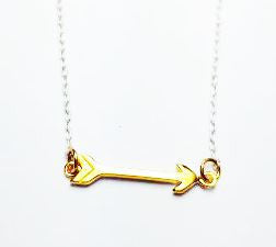 Mini Arrow Necklace Gold - Magpie Jewellery